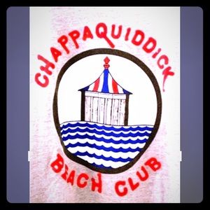Jaws location tshirt-Chappaquiddick beach club.
